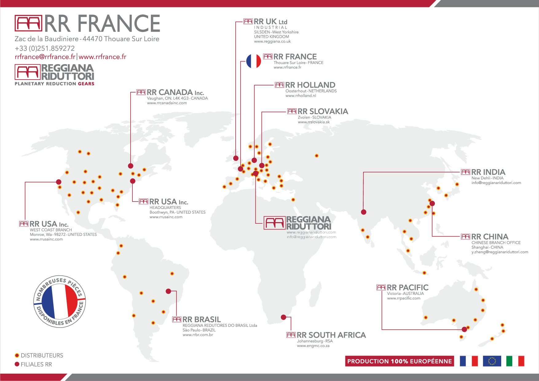 situation RR dans le monde